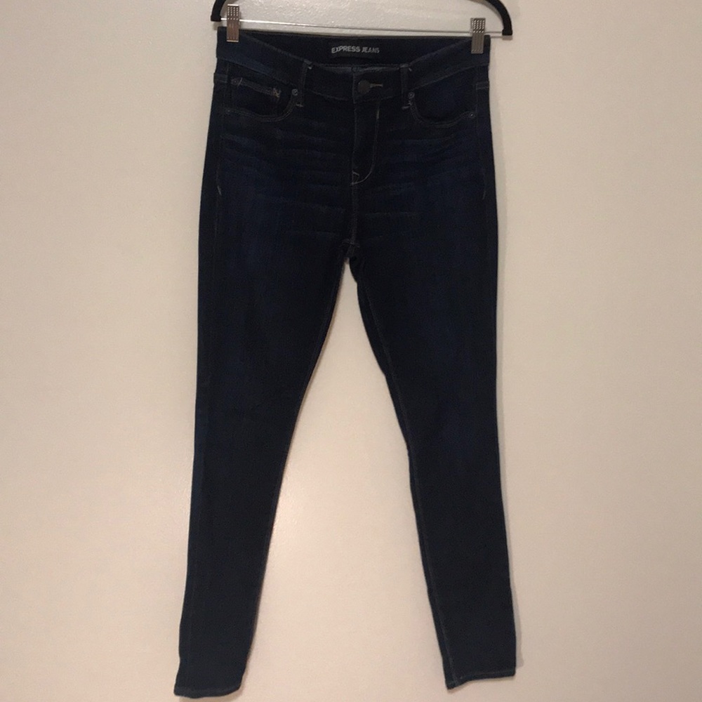 Express Dark Wash Jean Leggings